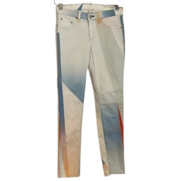 Rag & Bone Goetz print geometric skinny jeans size 28 - Picture 2 of 9